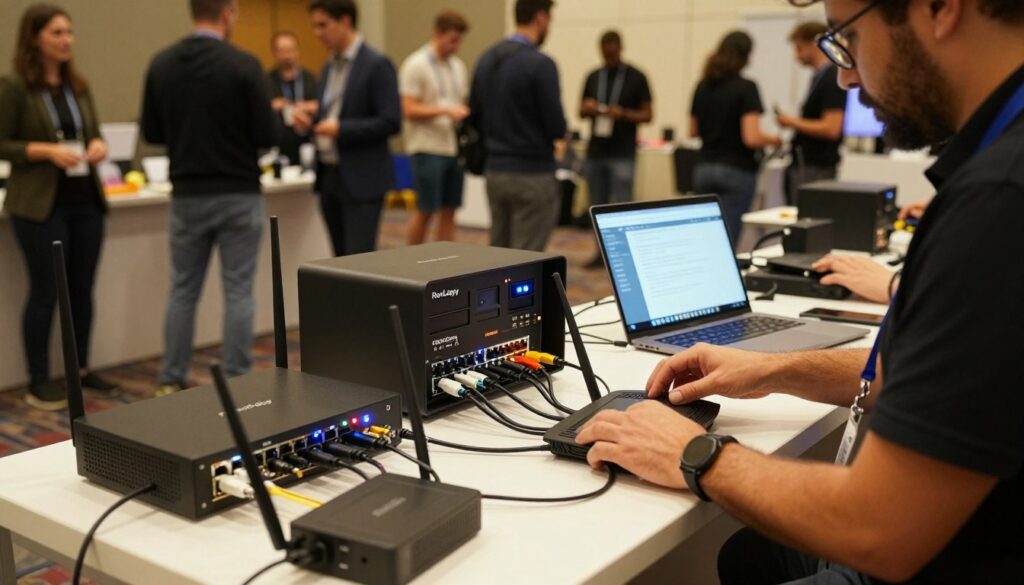 Event wifi setup using rental equipment Event wifi setup using rental equipment