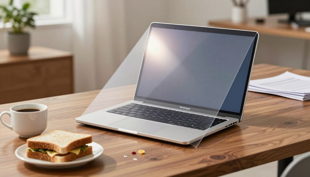 Protecting a laptop from liquid spills and food damage Protecting a laptop from liquid spills and food damage