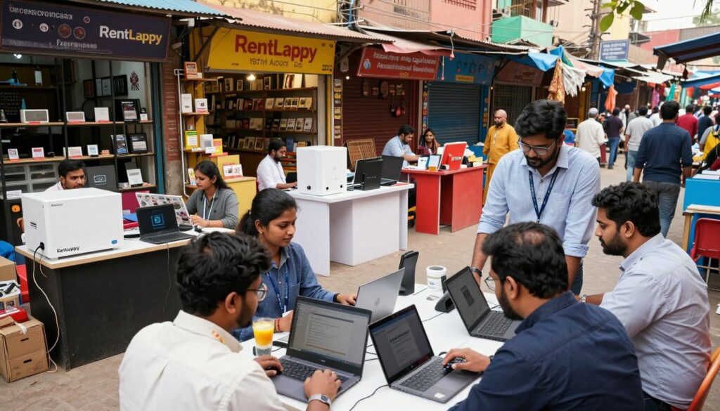 diverse Indian businesses using rental IT equipment diverse Indian businesses using rental IT equipment