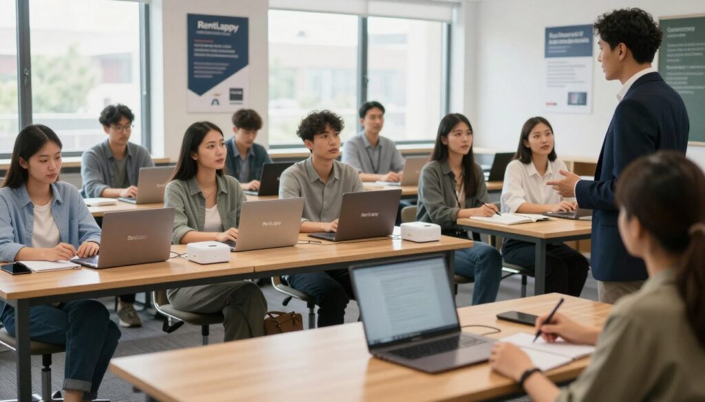 rental laptop costs for training institutes