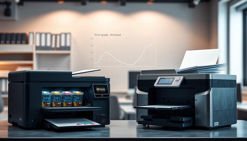 Print speed and workload capacity
