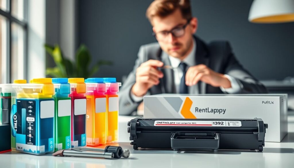 Refillable reservoir and toner printing technology